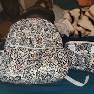 Vera Bradly backpack and lunch bag